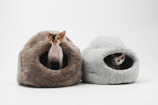 Nest Natural Woolen Pet Bed - Gray